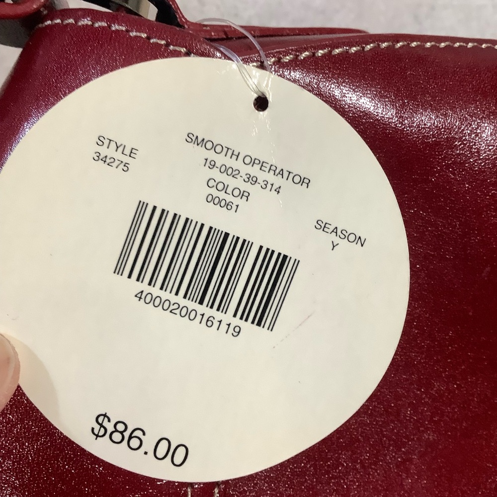 Valerie Steven’s Vintage Y2K Burgundy Leather Saddle Bag Rare - Picture 16 of 16